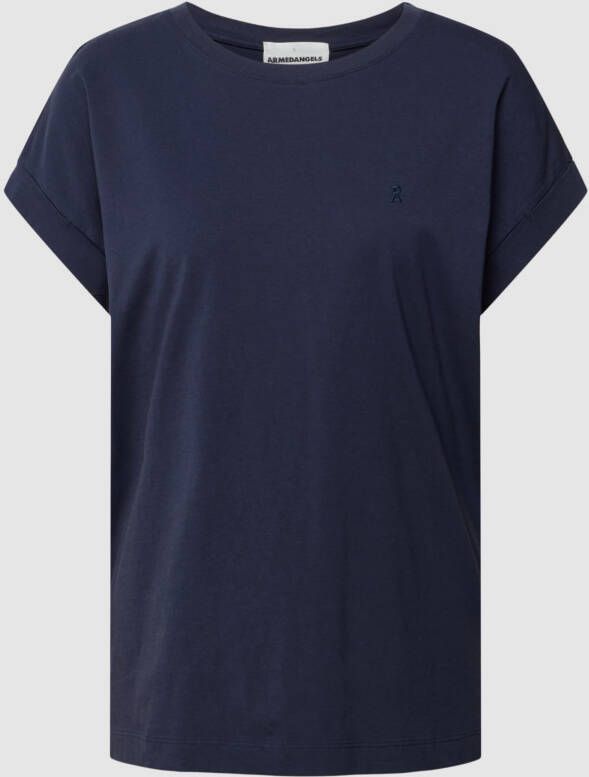 ARMEDANGELS T-shirt met geribde ronde hals model 'IDAARA'