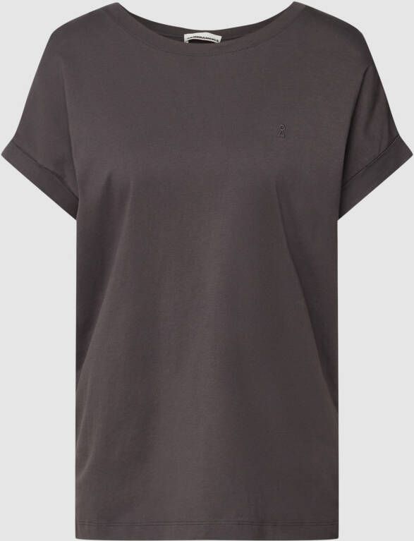 ARMEDANGELS T-shirt met geribde ronde hals model 'IDAARA'