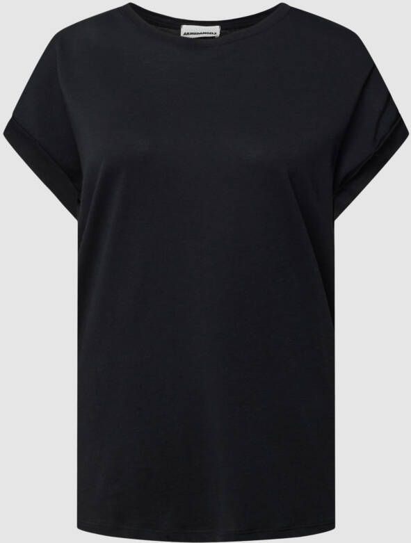 ARMEDANGELS T-shirt met geribde ronde hals model 'JILAANA'