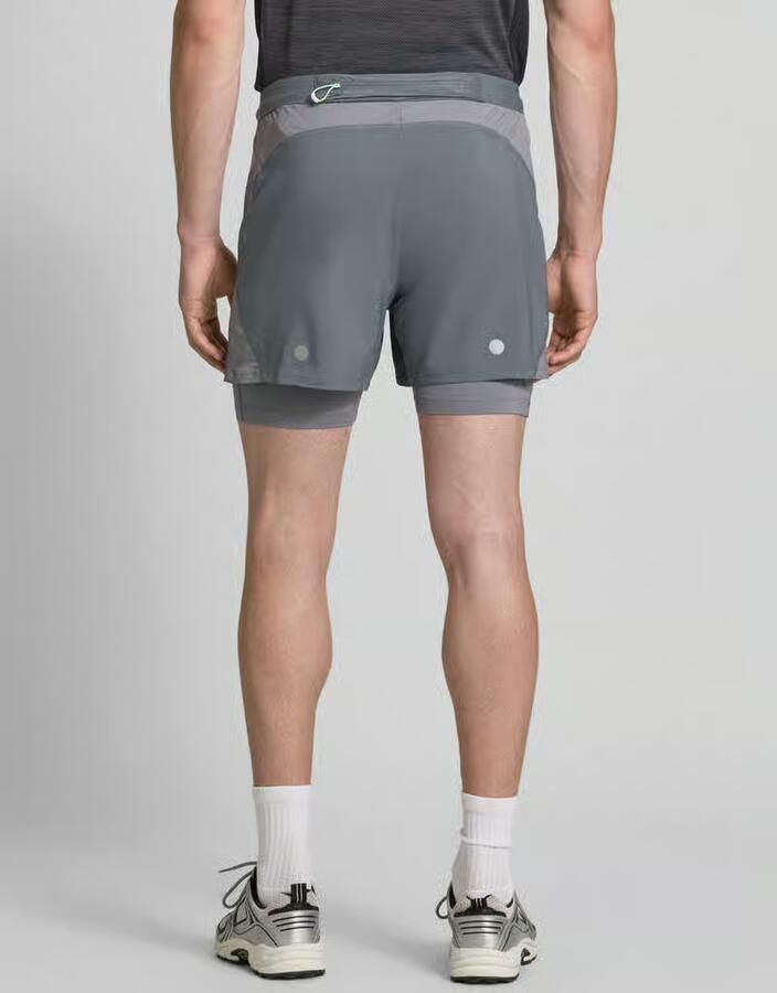 ASICS Regular fit short met geïntegreerde tights model 'Road'