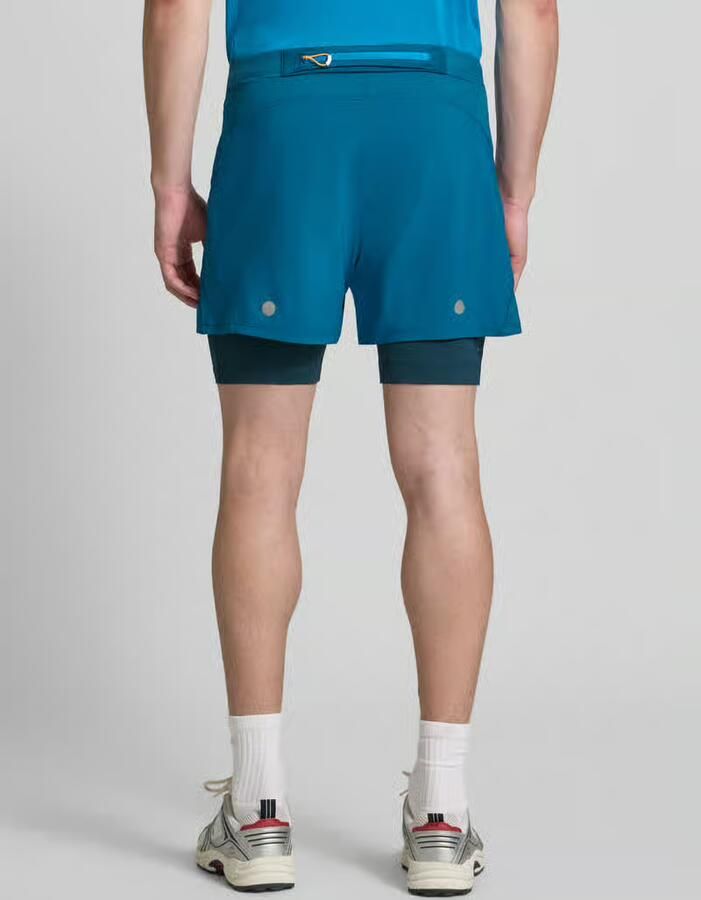 ASICS Regular fit short met geïntegreerde tights model 'Road' - Foto 2