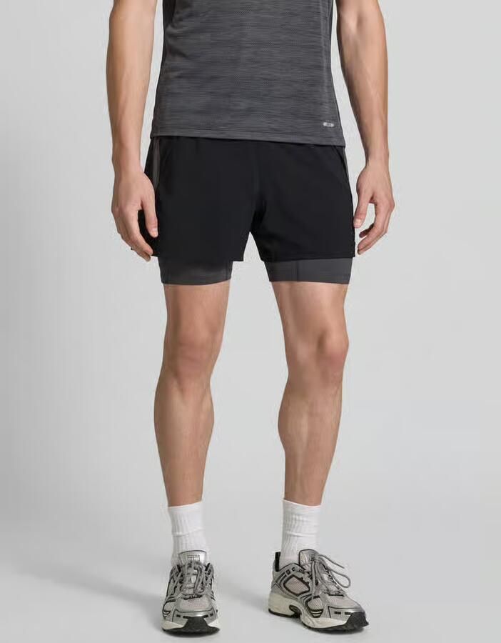 ASICS Regular fit short met geïntegreerde tights model 'Road' - Foto 3