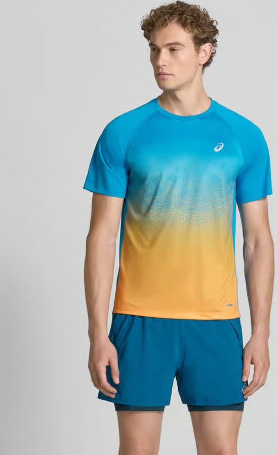 ASICS Regular fit t-shirt met logoprint model 'Road' - Foto 3