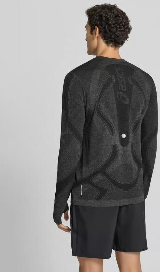ASICS Shirt met lange mouwen met logoprint en ronde hals - Foto 3
