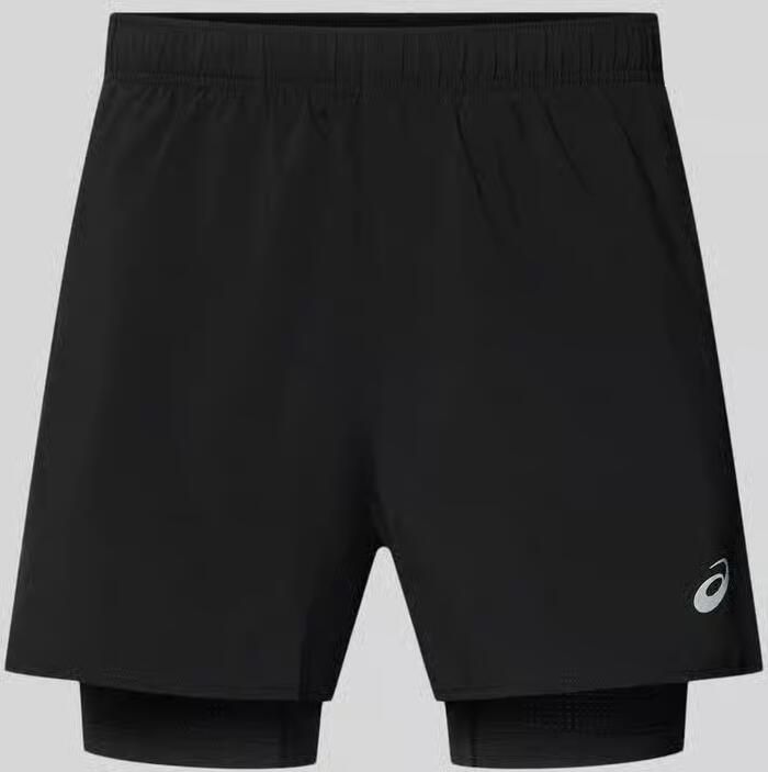 ASICS Short in 2-in-1-look met logo