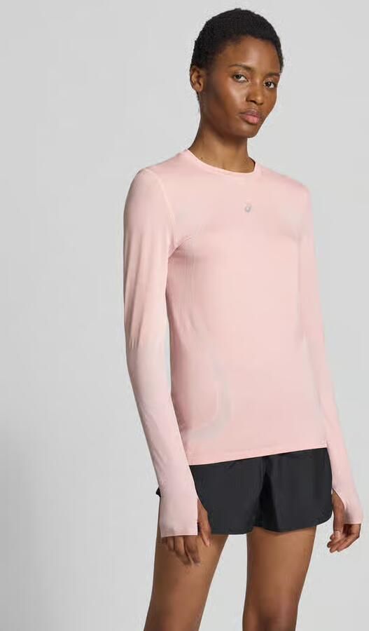 ASICS Slim fit shirt met lange mouwen met logoprint model 'Road' - Foto 3