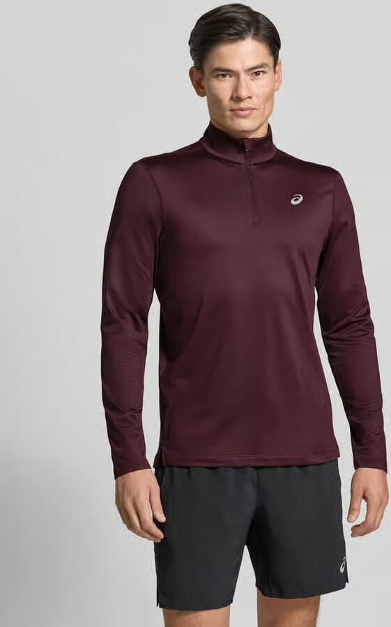 ASICS Sportshirt met logo en ritssluiting - Foto 2