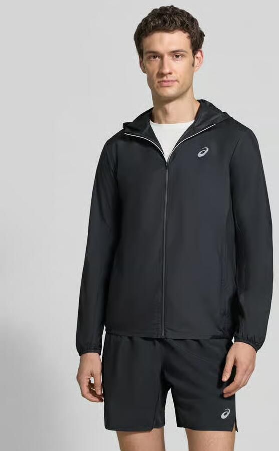 ASICS Windbreaker met logoprint en capuchon - Foto 3