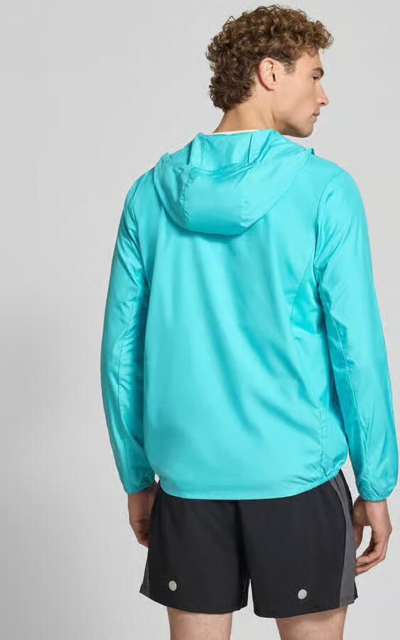 ASICS Windbreaker met logoprint en capuchon - Foto 3