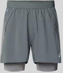 ASICS Regular fit short met geïntegreerde tights model 'Road'
