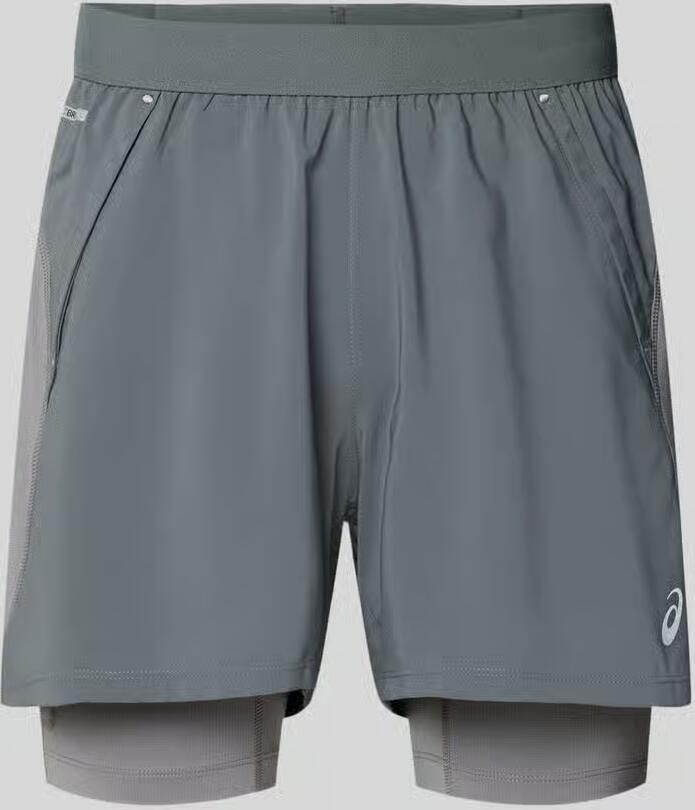 ASICS Regular fit short met geïntegreerde tights model 'Road'