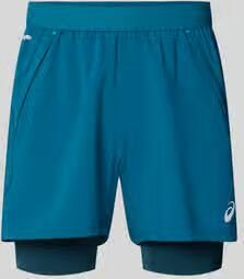 ASICS Regular fit short met geïntegreerde tights model 'Road'