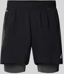 ASICS Regular fit short met geïntegreerde tights model 'Road'