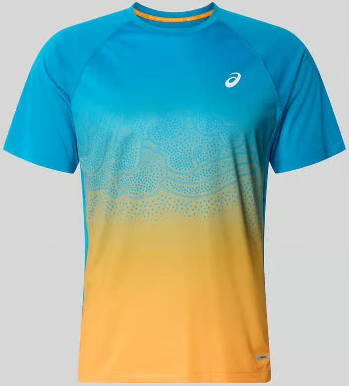 ASICS TIGER Regular fit t-shirt met logoprint model 'Road'