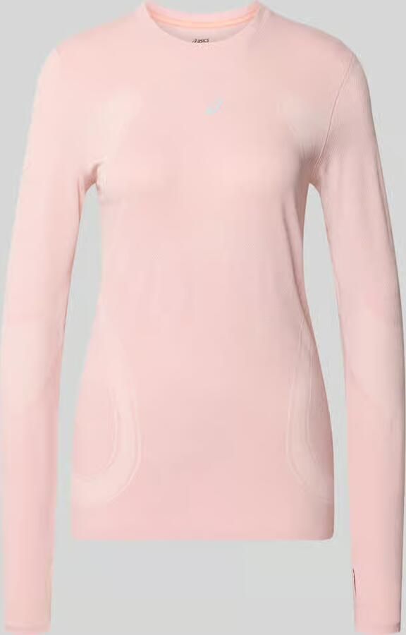 ASICS TIGER Slim fit shirt met lange mouwen met logoprint model 'Road'