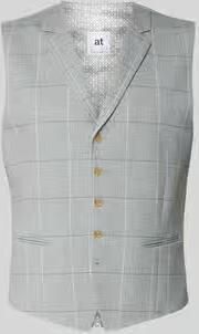 Atelier Torino Gilet met reverskraag en paspelzakken