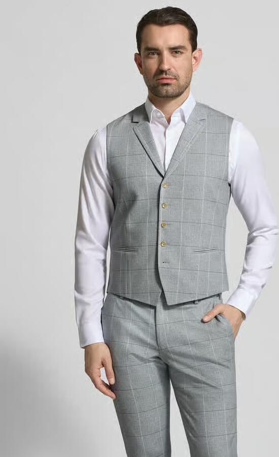 Atelier Torino Gilet met reverskraag en paspelzakken - Foto 2