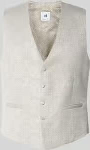 Atelier Torino Gilet met V-hals en paspelzakken