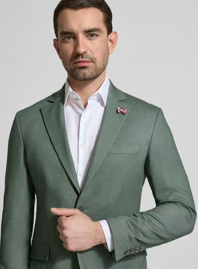 Atelier Torino slim fit 2-knoops colbert met klepzakken