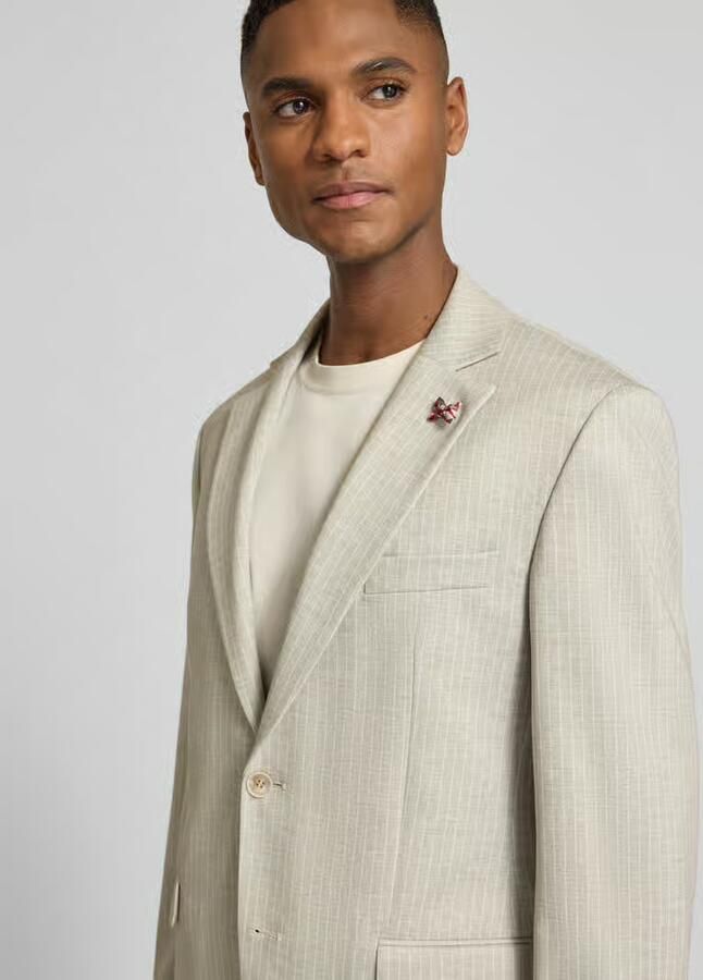 Atelier Torino slim fit 2-knoops colbert met klepzakken