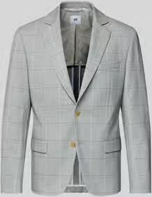 Atelier Torino slim fit 2-knoops colbert met klepzakken