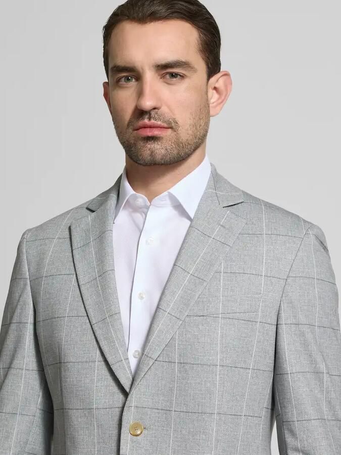 Atelier Torino slim fit 2-knoops colbert met klepzakken
