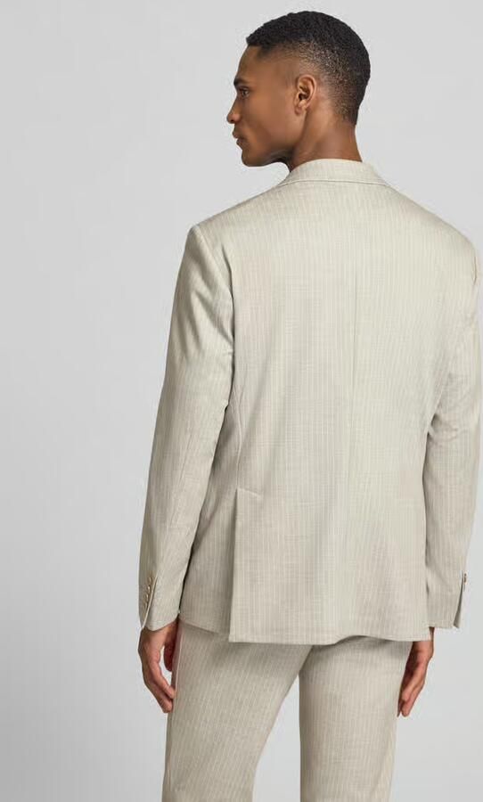 Atelier Torino slim fit 2-knoops colbert met klepzakken - Foto 4