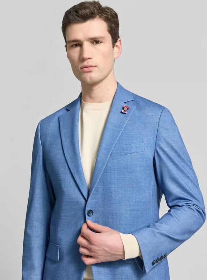 Atelier Torino slim fit pak met 2-knoops colbert