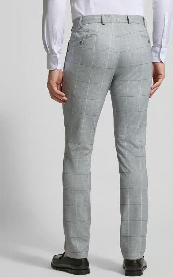 Atelier Torino slim fit pantalon met achterzakken - Foto 2