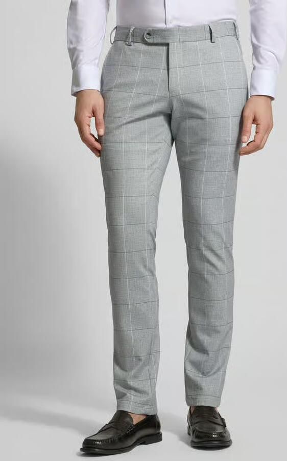 Atelier Torino slim fit pantalon met achterzakken - Foto 3