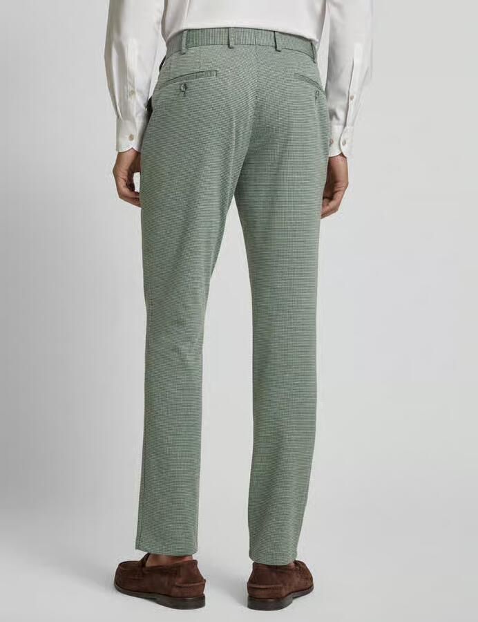 Atelier Torino Slim fit pantalon met riemlussen