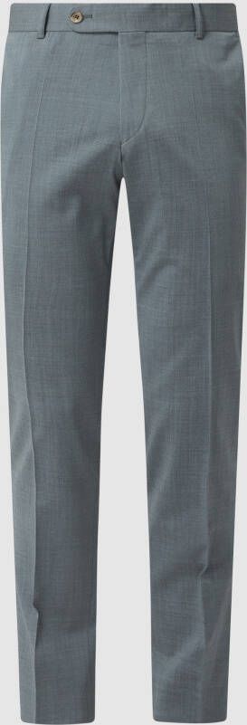 Atelier Torino Slim fit pantalon van scheerwolmix model 'Cane'