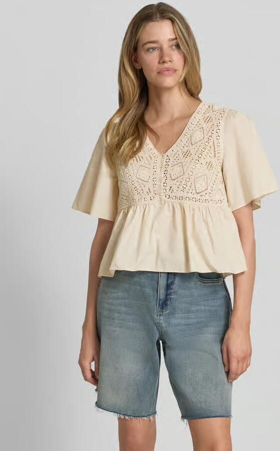 BA&SH Blousetop met gehaakt kant model 'SALVI' - Foto 3