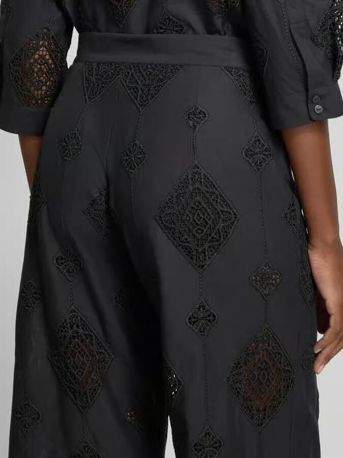 BA&SH Broek van katoen met gehaakt kant model 'MIKE'