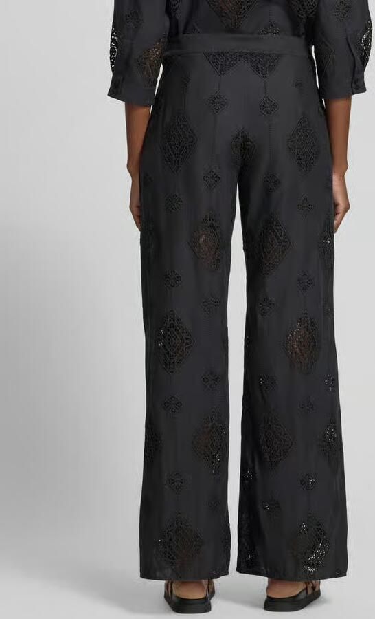 BA&SH Broek van katoen met gehaakt kant model 'MIKE' - Foto 3