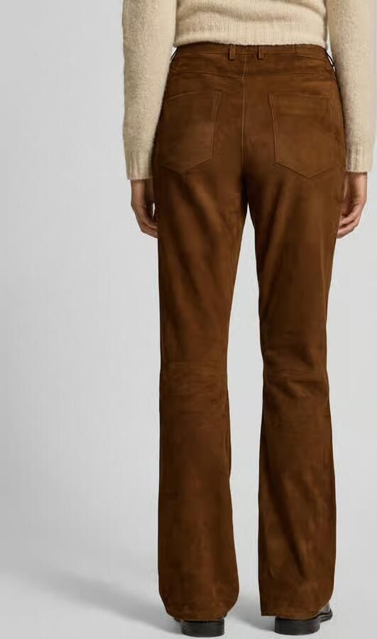 BA&SH Flared stoffen broek met steekzakken