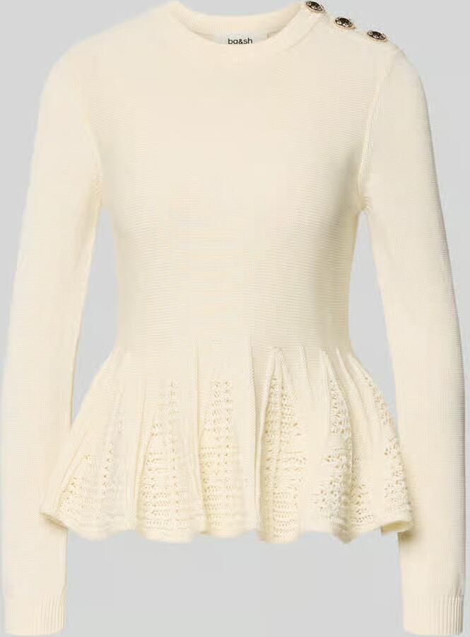 BA&SH Gebreid shirt met peplum model 'UTAMA' - Foto 2