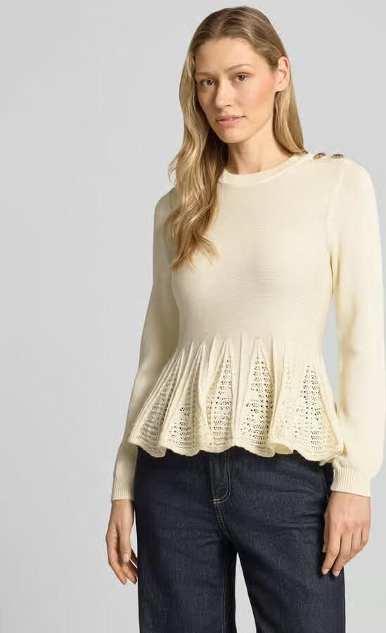 BA&SH Gebreid shirt met peplum model 'UTAMA' - Foto 2