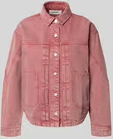 BA&SH jeansjack met opgestikte zakken model 'RUNO'