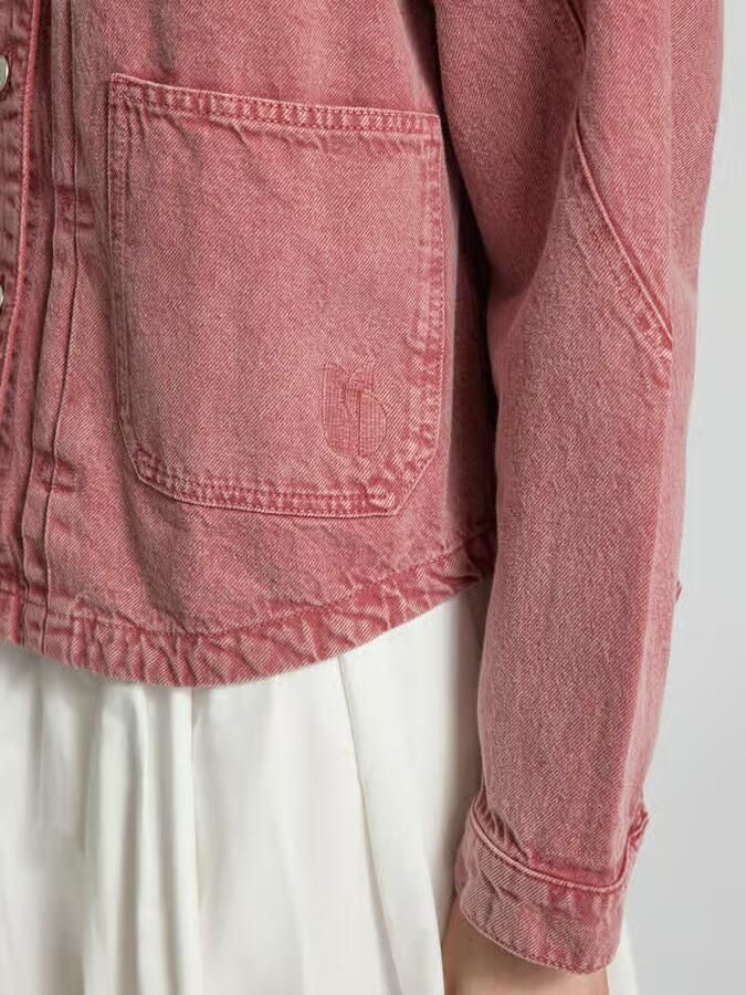 BA&SH jeansjack met opgestikte zakken model 'RUNO'