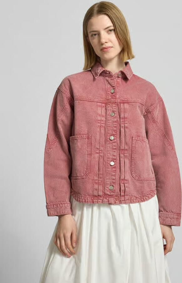 BA&SH jeansjack met opgestikte zakken model 'RUNO' - Foto 2