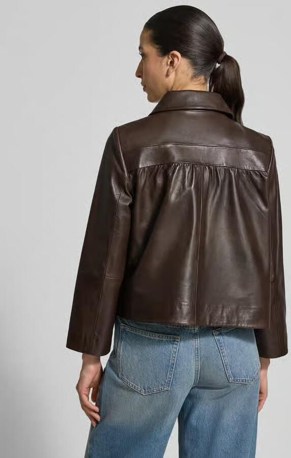 BA&SH Leren jack met platte kraag model 'MILOS' - Foto 3