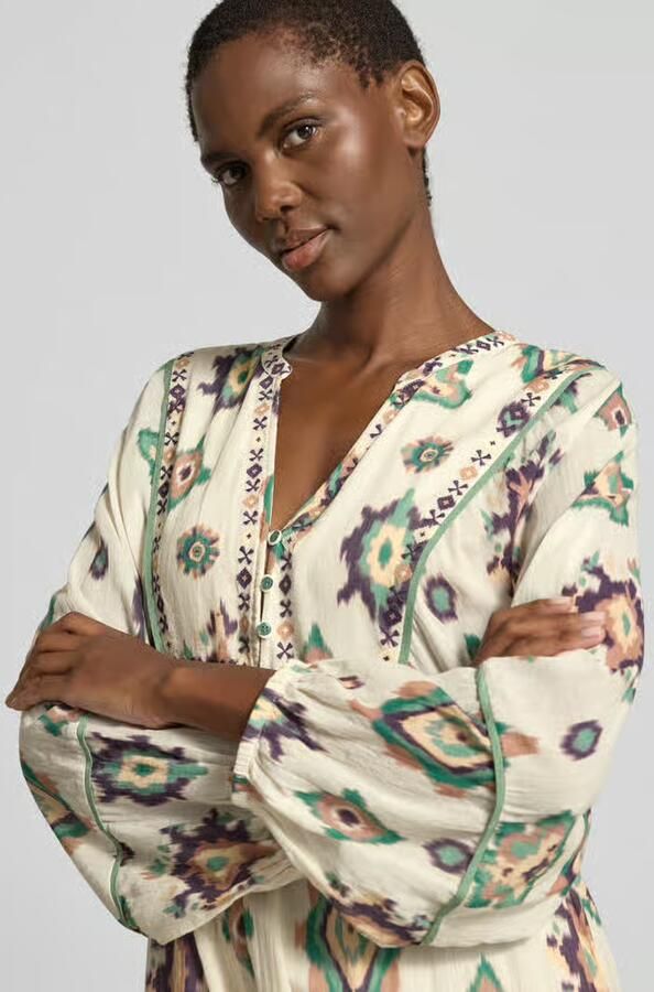 BA&SH Maxi-jurk in all-over look model 'OELIA'