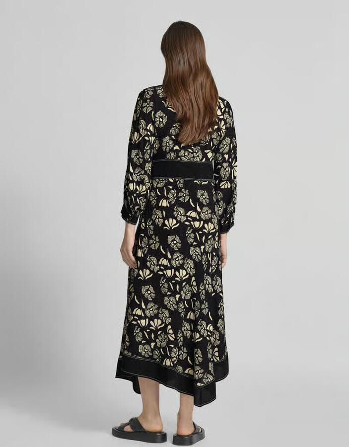 BA&SH Maxi-jurk met druppelvormige hals model 'DRESS AUDE' - Foto 3