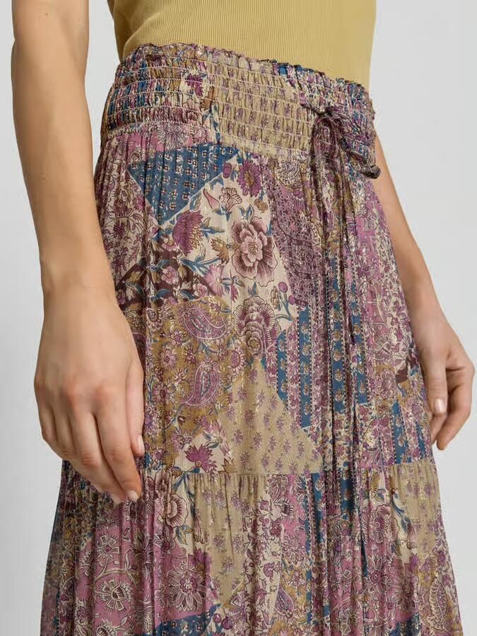 BA&SH Maxirok van viscose met trekkoord model 'PITSY'