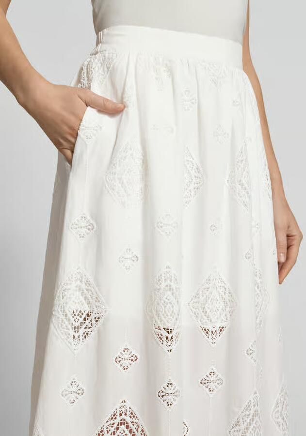 BA&SH Midirok van viscose met ajourwerk model 'MONA'