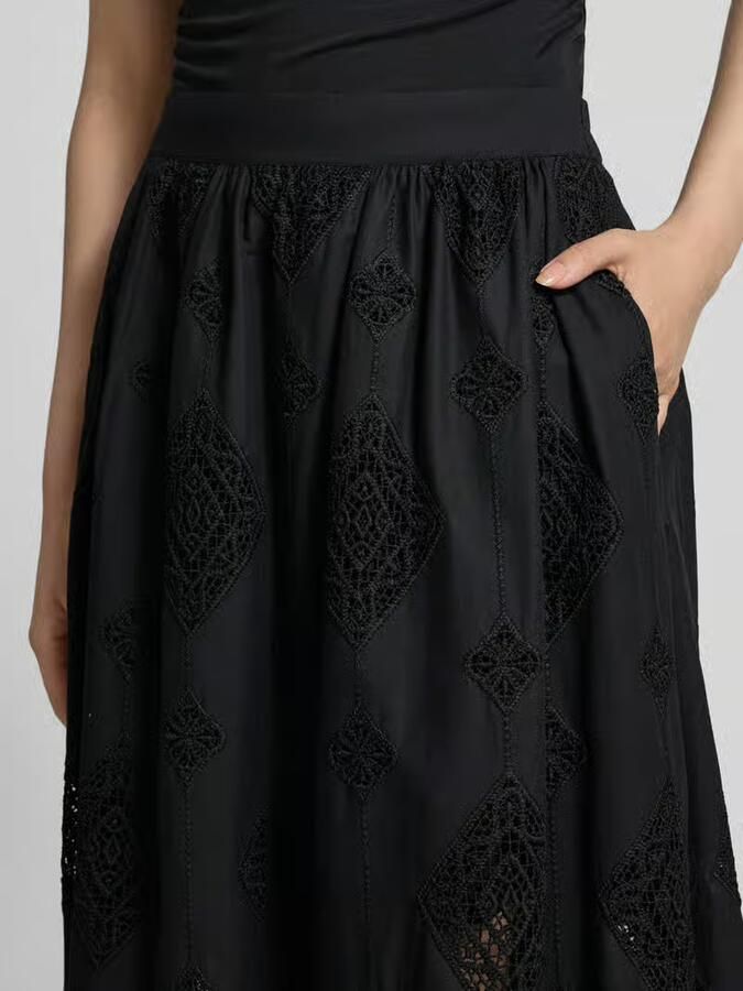BA&SH Midirok van viscose met ajourwerk model 'MONA'