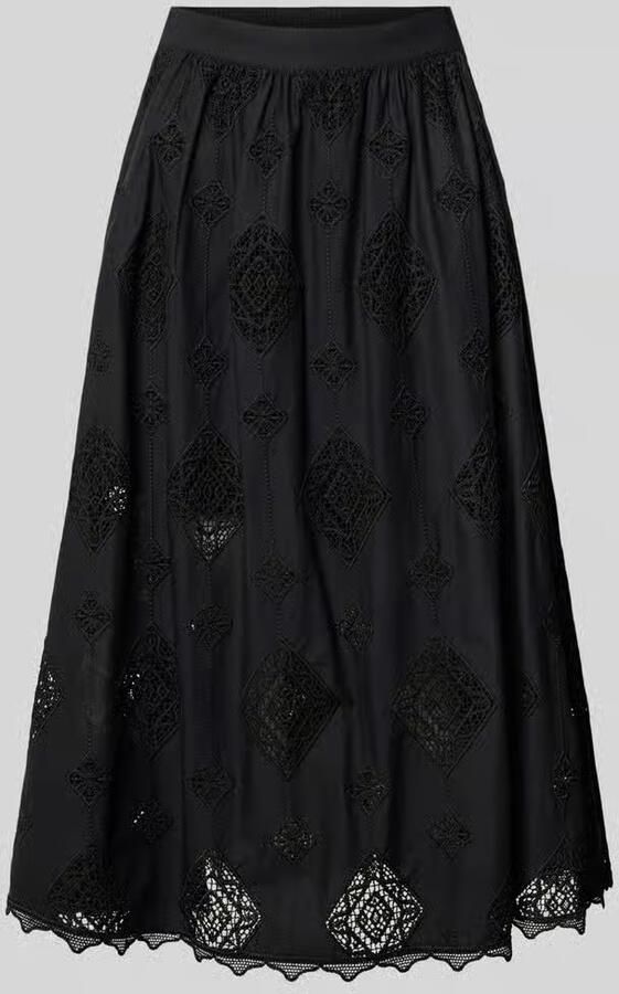 BA&SH Midirok van viscose met ajourwerk model 'MONA' - Foto 2