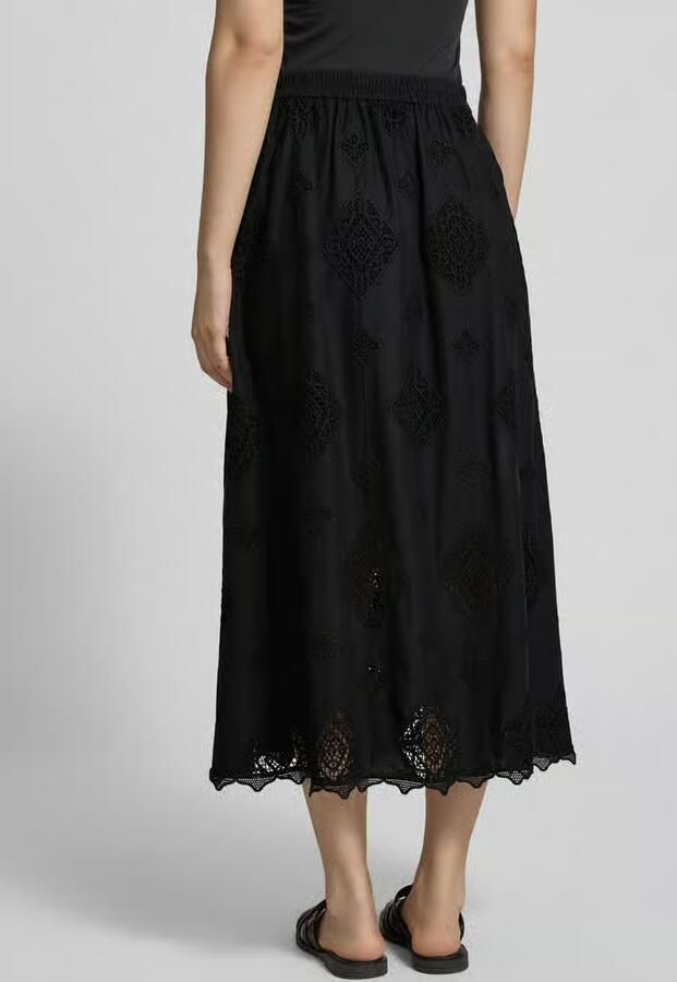 BA&SH Midirok van viscose met ajourwerk model 'MONA'