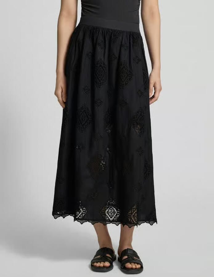 BA&SH Midirok van viscose met ajourwerk model 'MONA' - Foto 2